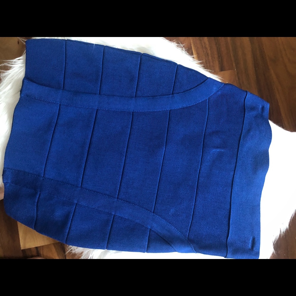 Royal blue Bebe skirt size medium